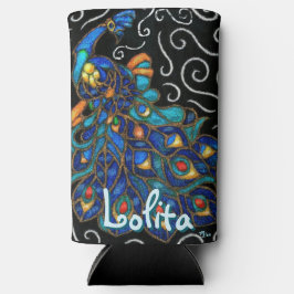 Pfauenhalle Pastel Bird Personalisiert Selters Dosenkühler