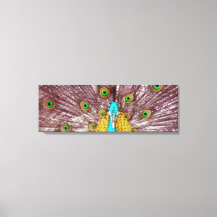 Pfauenhelle Leinwand