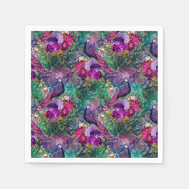 Pfauenhochzeiten Papier Napkins Serviette