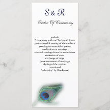 Pfauenhochzeitsprogramm