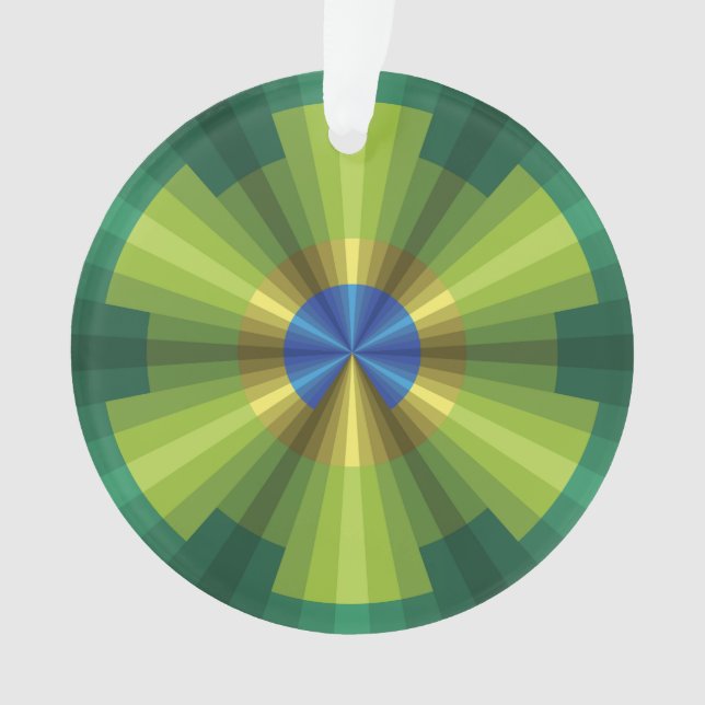 PfauenIllusion Akryllische Ornamente (Vorderseite)