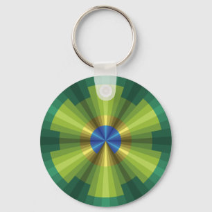 PfauenIllusion-Schlüsselanhänger Schlüsselanhänger