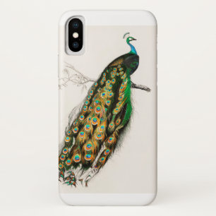 Pfauenillustration Vintage-Kunstposterdruck Case-Mate iPhone Hülle