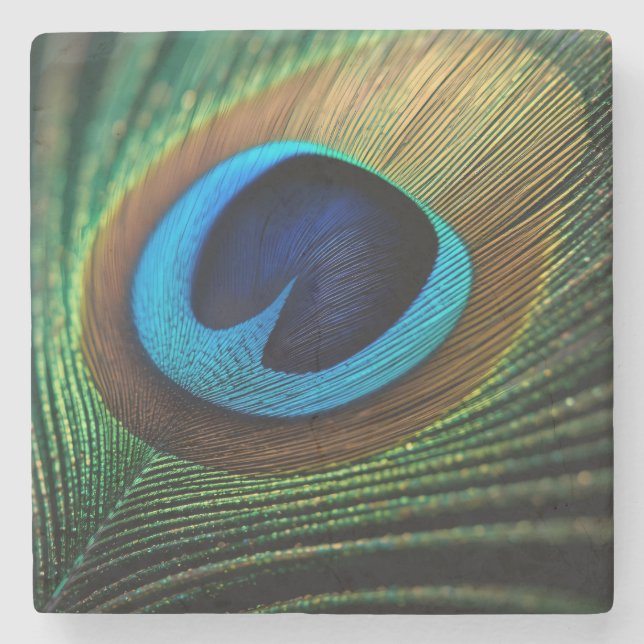 Pfauenjuwel Steinuntersetzer (Vorderseite)