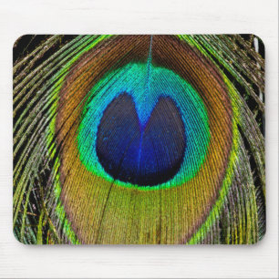 Pfauenmännchen-Schwanzfedern Mousepad