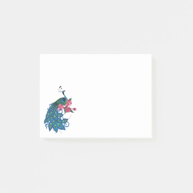 Pfauennachweise Post-it Klebezettel (Vorderseite)