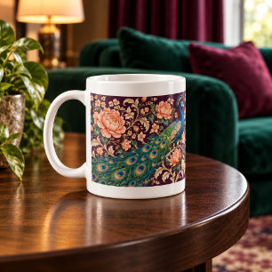 Pfauenpavillon-Ornamentale Blumenvase Tasse