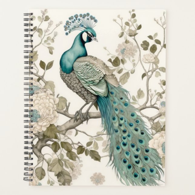 Pfauenplaner, Pfauenkalender Planer (Vorderseite)