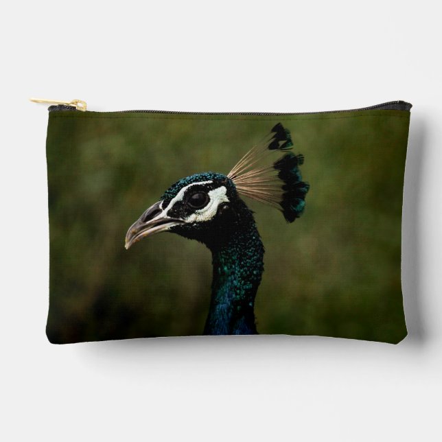Pfauenprofil Zubehörtasche (Vorderseite)