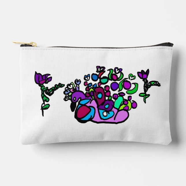 Pfauenpurpurrosen  zubehörtasche (Vorderseite)