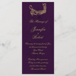 Pfauenregency im Lila Hochzeitsprogramm Programm