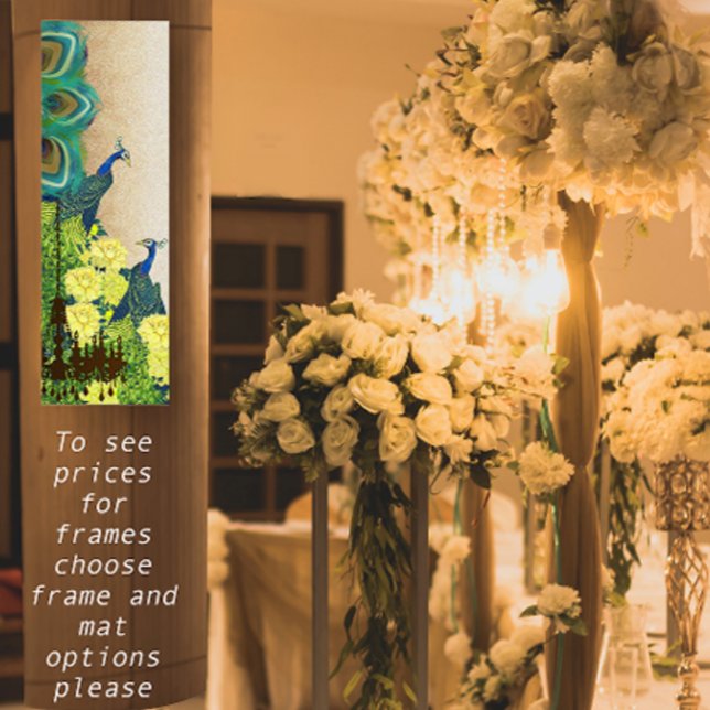 Pfauenroaring 20er Jahre Kronleuchter Hochzeit Poster (Von Creator hochgeladen)