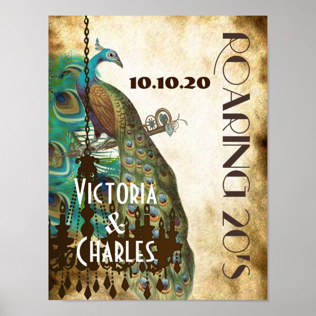 Pfauenroaring 20's Wedding Poster (Vorne)