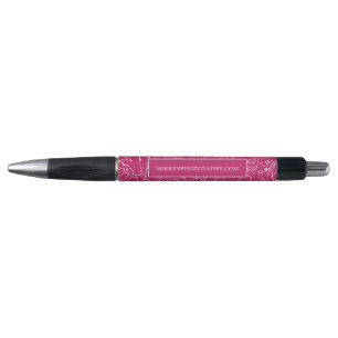 Pfauenrosa Simply Floral Personalisiert Kugelschreiber