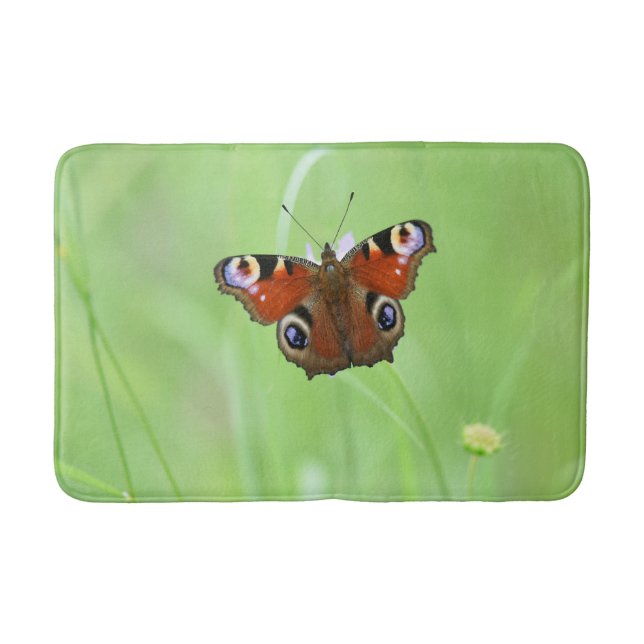 Pfauenschmetterling Badematte (Vorderseite)