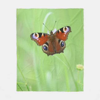 Pfauenschmetterling Fleecedecke