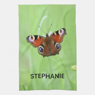 Pfauenschmetterling Geschirrtuch