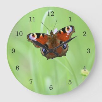 Pfauenschmetterling Große Wanduhr