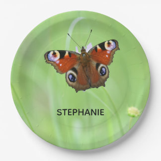 Pfauenschmetterling Pappteller