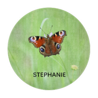 Pfauenschmetterling Schneidebrett
