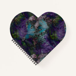 Pfauenschmetterlinge Lila von KABFA-Designs Notizbuch