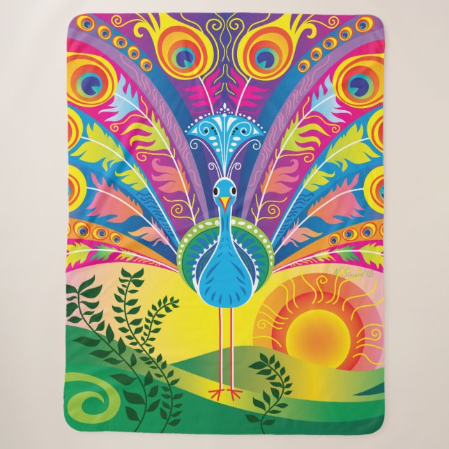 Pfauenschwanz-Radiance Sherpadecke (Vorderseite)
