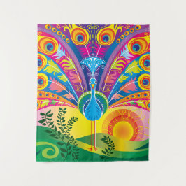 Pfauenschwanz-Radiance Wandteppich
