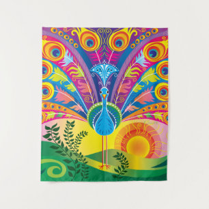 Pfauenschwanz-Radiance Wandteppich