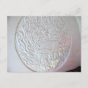 Pfauenskulptur, Hotel de Glace, Quebec Postkarte