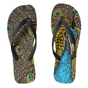 Pfauensplendor-Illustration Flip Flops