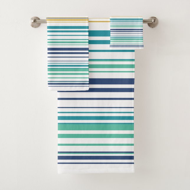 Pfauenstreifen Badhandtuch Set (Insitu)