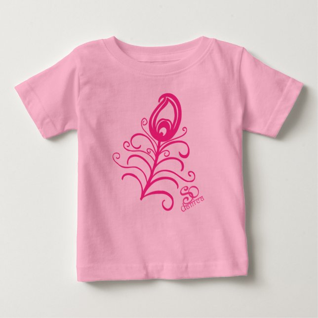 Pfauentutu Baby T-shirt (Vorderseite)