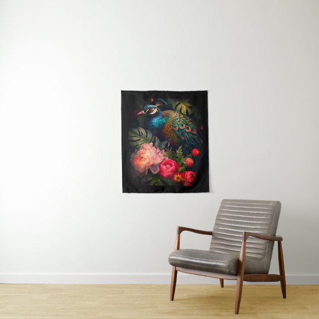 Pfauenwandband Wandteppich (Beispiel)