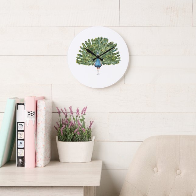 Pfauenzange Große Wanduhr (Lesesaal)