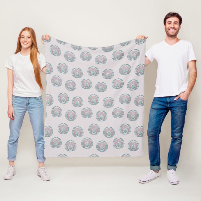 Pfauenzirkel Fleecedecke (Beispiel)