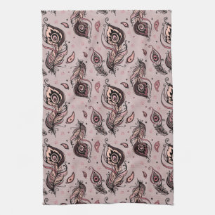 Pfaufedermuster Küchentuch