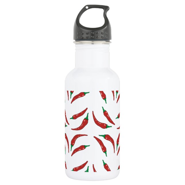 Pfeffer, Chili Edelstahlflasche (Vorderseite)