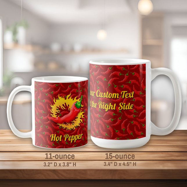 Pfeffer mit Flame Coffee Tasse (Von Creator hochgeladen)