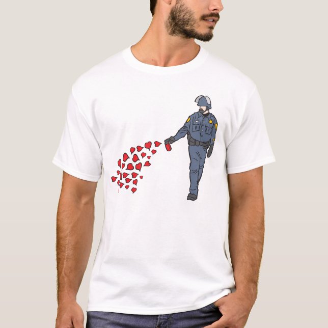 Pfeffer-Spray-Polizist-T - Shirt (Vorderseite)