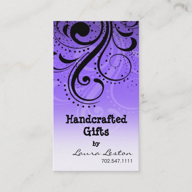 Pfeffer-Strudel-Visitenkarteschablone Visitenkarte (Vorderseite)