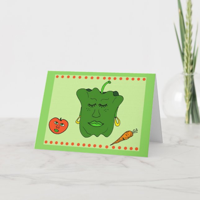 Pfeffer-und Freund-Karte Karte (Vorderseite)