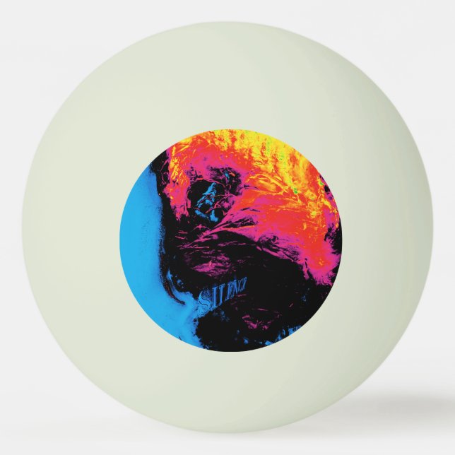 Pfeffer und Kunststoffschall Tischtennisball (Vorderseite)