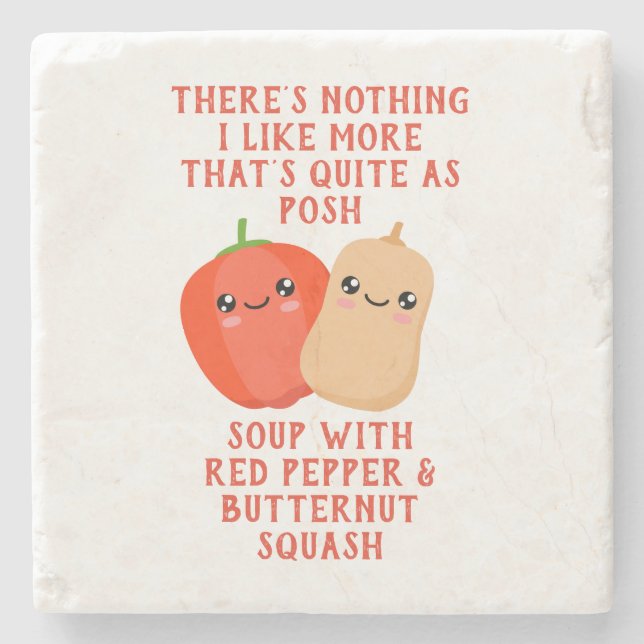 Pfeffer und Metzgereißsuppe Steinuntersetzer (Vorderseite)