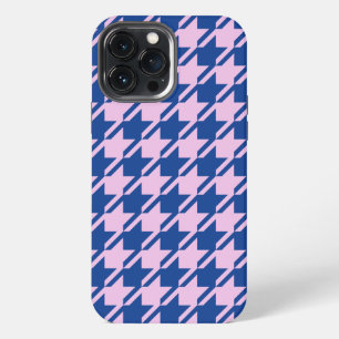 Pfeffer-und-Salz-Rosa+Blau-Muster iPhone 13 Pro Max Hülle