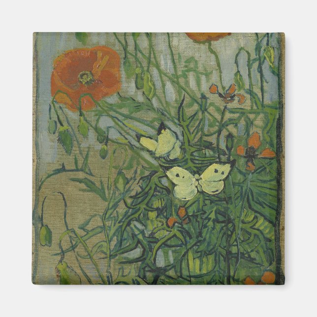 Pfeffer und Schmetterlinge von Vincent Van Gogh Magnet (Vorne)