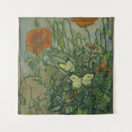 Pfeffer und Schmetterlinge von Vincent Van Gogh Wandteppich