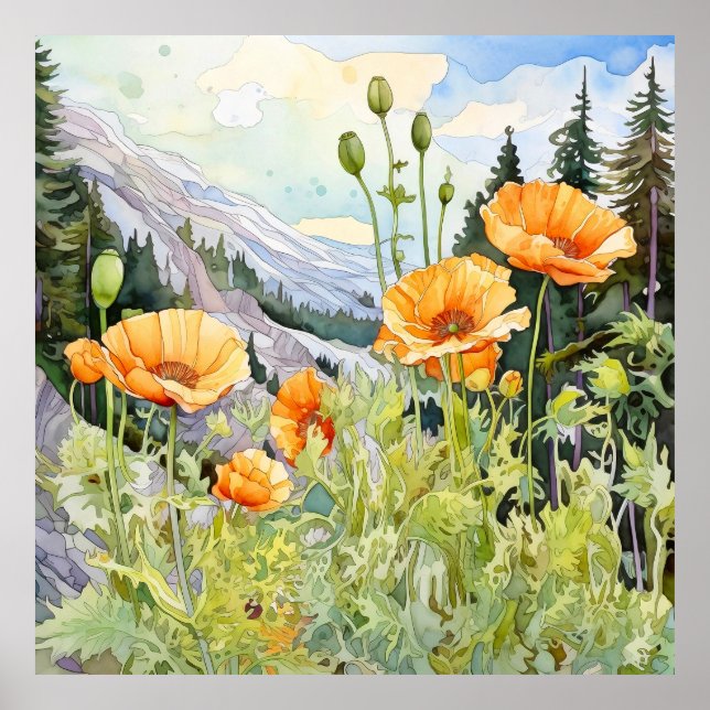 Pfeffer Wall Art, Blumenplatz Poster (Vorne)