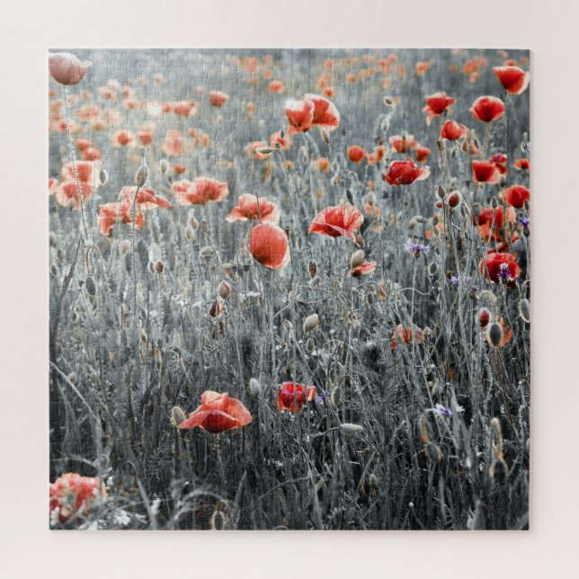 Pfeffer: Wildblume Rustikaler Charme. Puzzle (Vertikal)
