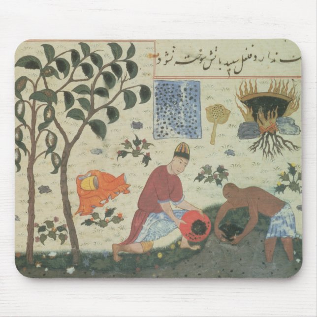 Pfefferbaum Frau-Pers 332 und sich vorbereiten Mousepad (Vorne)