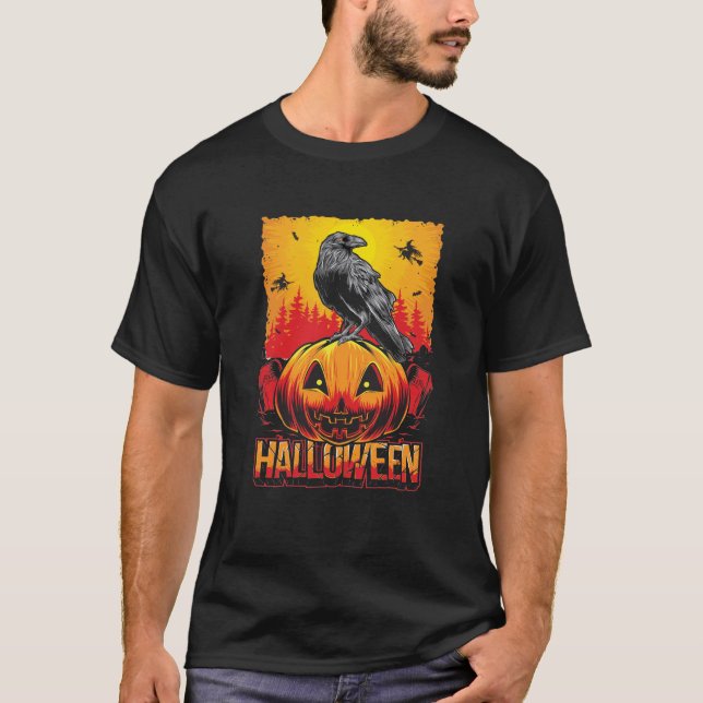 Pfefferknecht mit Crow T-Shirt (Vorderseite)